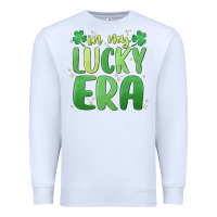White in my lucky era st. patrick's day Premium Sweatshirt - MaliasSmallBusiness