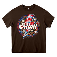 Chocolate Brown Western Mimi Patriotic Heavy Core Tee - LillyAllenDesigns