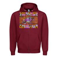 Burgundy mama bear sunflowers purple Zipper Hoodie - Jasminsmagicworld