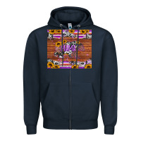 Navy mama bear sunflowers purple Zipper Hoodie - Jasminsmagicworld