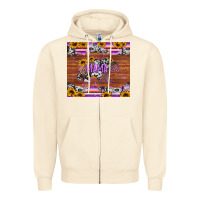 Sandshell mama bear sunflowers purple Zipper Hoodie - Jasminsmagicworld