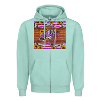 Seafoam mama bear sunflowers purple Zipper Hoodie - Jasminsmagicworld
