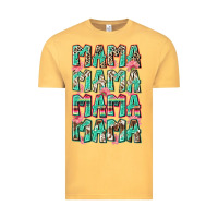Vintage Mustard mama mama mama mama Vintage Tee - Zillion Design Studio