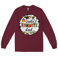 Burgundy christmas  santas favourite Long Sleeve Tee - AdoDesignShop