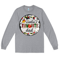 Heather Grey christmas  santas favourite Long Sleeve Tee - AdoDesignShop