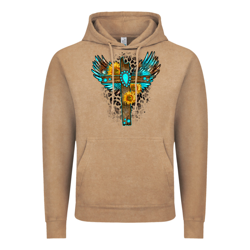 Gemstone Cross Vintage Hoodie by Zillion Design Studio | Teevron