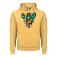 Vintage Mustard gemstone cross Vintage Hoodie - Zillion Design Studio