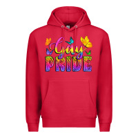 Cardinal Gay Pride With Butterfly Premium Hoodie - BundleAndBundleShop
