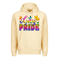 Pina Colada Gay Pride With Butterfly Premium Hoodie - BundleAndBundleShop