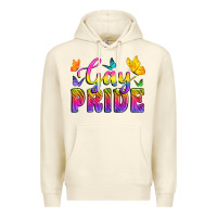 Sandshell Gay Pride With Butterfly Premium Hoodie - BundleAndBundleShop