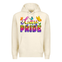 Tofu Gay Pride With Butterfly Premium Hoodie - BundleAndBundleShop