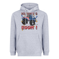 Heather Grey 4th of july png, monster truck Heavyweight Hoodie - MaliasSmallBusiness