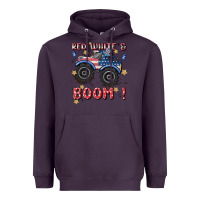 Plum 4th of july png, monster truck Heavyweight Hoodie - MaliasSmallBusiness
