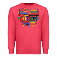 Cardinal autism heart Premium Sweatshirt - MaliasSmallBusiness