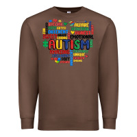 Chestnut autism heart Premium Sweatshirt - MaliasSmallBusiness