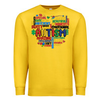 Lemon autism heart Premium Sweatshirt - MaliasSmallBusiness