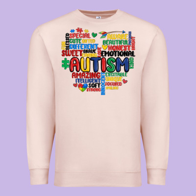 Autism Heart Premium Sweatshirt Designed By Maliassmallbusiness