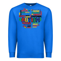 True Royal autism heart Premium Sweatshirt - MaliasSmallBusiness