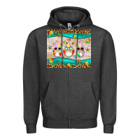Charcoal Heather summer gnomes Zipper Hoodie - Artiststas