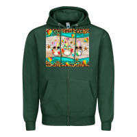 Sports Green summer gnomes Zipper Hoodie - Artiststas