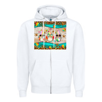 White summer gnomes Zipper Hoodie - Artiststas