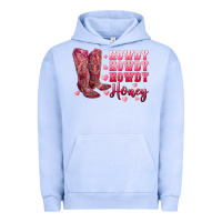 Pigment Grape Ice howdy howdy howdy honey with cowgirl boots Urban Hoodie - RanaPortraitStore