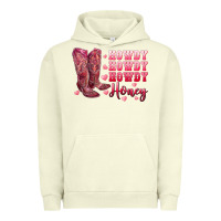 Pigment Pistachio howdy howdy howdy honey with cowgirl boots Urban Hoodie - RanaPortraitStore