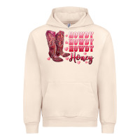 Sandshell howdy howdy howdy honey with cowgirl boots Urban Hoodie - RanaPortraitStore