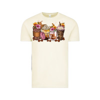 Vintage Arctic leopard rose glitter flowers coffee cups Vintage Tee - Zillion Design Studio