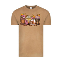 Vintage Camel leopard rose glitter flowers coffee cups Vintage Tee - Zillion Design Studio