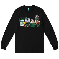 Black hunter green hockey coffee cups Long Sleeve Tee - AdoDesignShop