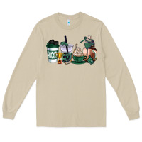 Mushroom hunter green hockey coffee cups Long Sleeve Tee - AdoDesignShop