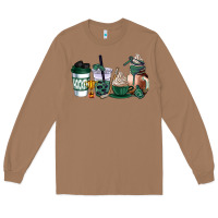 Toasted Coconut hunter green hockey coffee cups Long Sleeve Tee - AdoDesignShop