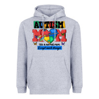 Heather Grey autism mom like a normal mom Heavyweight Hoodie - MaliasSmallBusiness