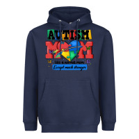 Navy autism mom like a normal mom Heavyweight Hoodie - MaliasSmallBusiness