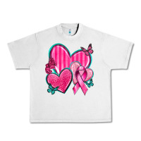 Lunar Rock Breast Cancer Hearts Urban Heavy Tee - texasbilliewilder