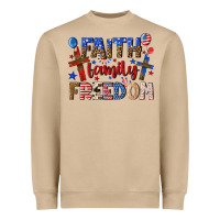 Mushroom faith family freedom Heavyweight Sweatshirt - texasbilliewilder