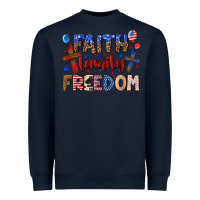 Navy faith family freedom Heavyweight Sweatshirt - texasbilliewilder