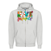 Dove Grey love summer Zipper Hoodie - Artiststas