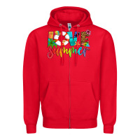 Red love summer Zipper Hoodie - Artiststas