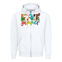 White love summer Zipper Hoodie - Artiststas