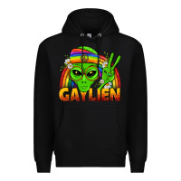 Black Gaylien LGBTQ Pride Premium Hoodie - BundleAndBundleShop