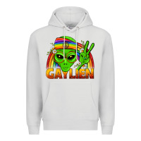 Dove Grey Gaylien LGBTQ Pride Premium Hoodie - BundleAndBundleShop