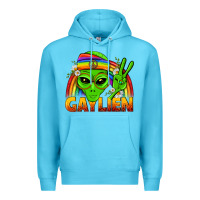 Ocean Blue Gaylien LGBTQ Pride Premium Hoodie - BundleAndBundleShop