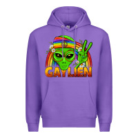 Purple Gaylien LGBTQ Pride Premium Hoodie - BundleAndBundleShop
