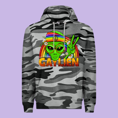 Gaylien Lgbtq Pride Premium Hoodie Designed By Bundleandbundleshop