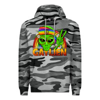Slate Camo Gaylien LGBTQ Pride Premium Hoodie - BundleAndBundleShop