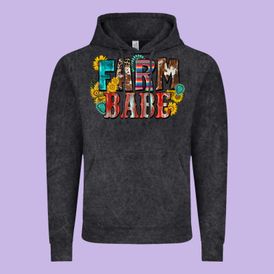 Farm Babe Vintage Hoodie Designed By Zillion Design Studio