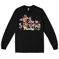 Black she is strong proverbs 31 25 Long Sleeve Tee - JahusDesignShop