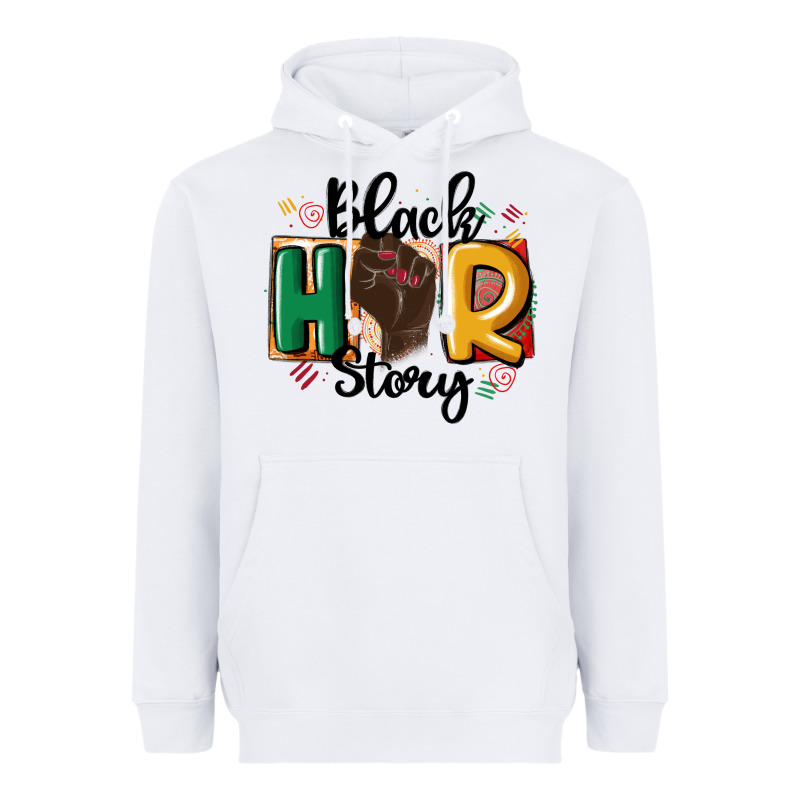 Black Story Heavyweight Hoodie by MaliasSmallBusiness | Teevron